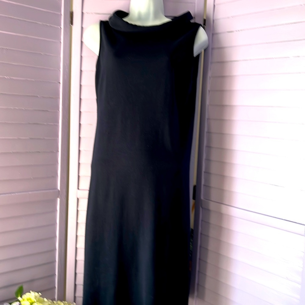 Talbots navy sheath dress